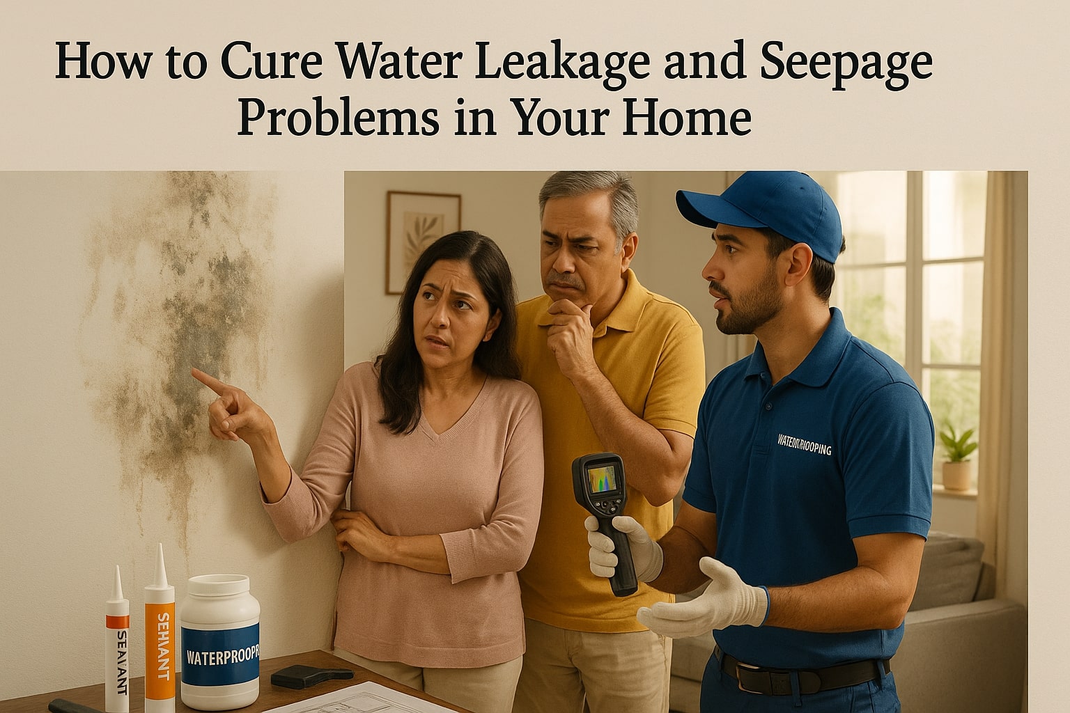 How to Cure water Leakage and seepage Problems in Your Home